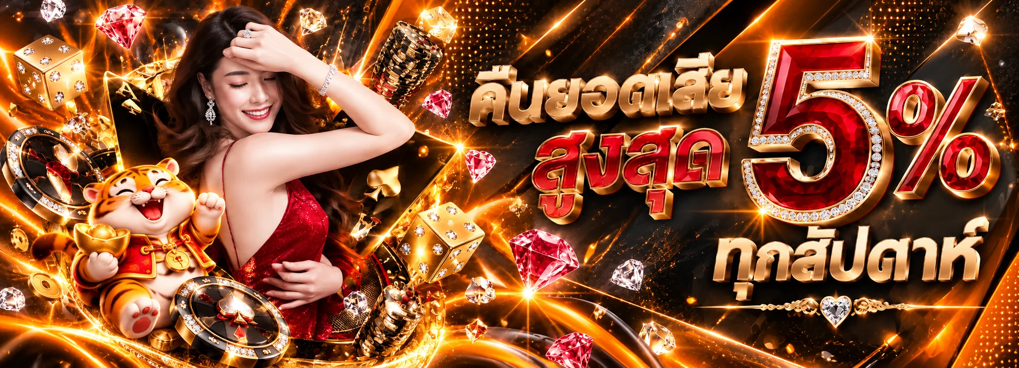 โปรโมชั่นคืนยอดเสีย TOPGAMEVIP โทนดำส้ม